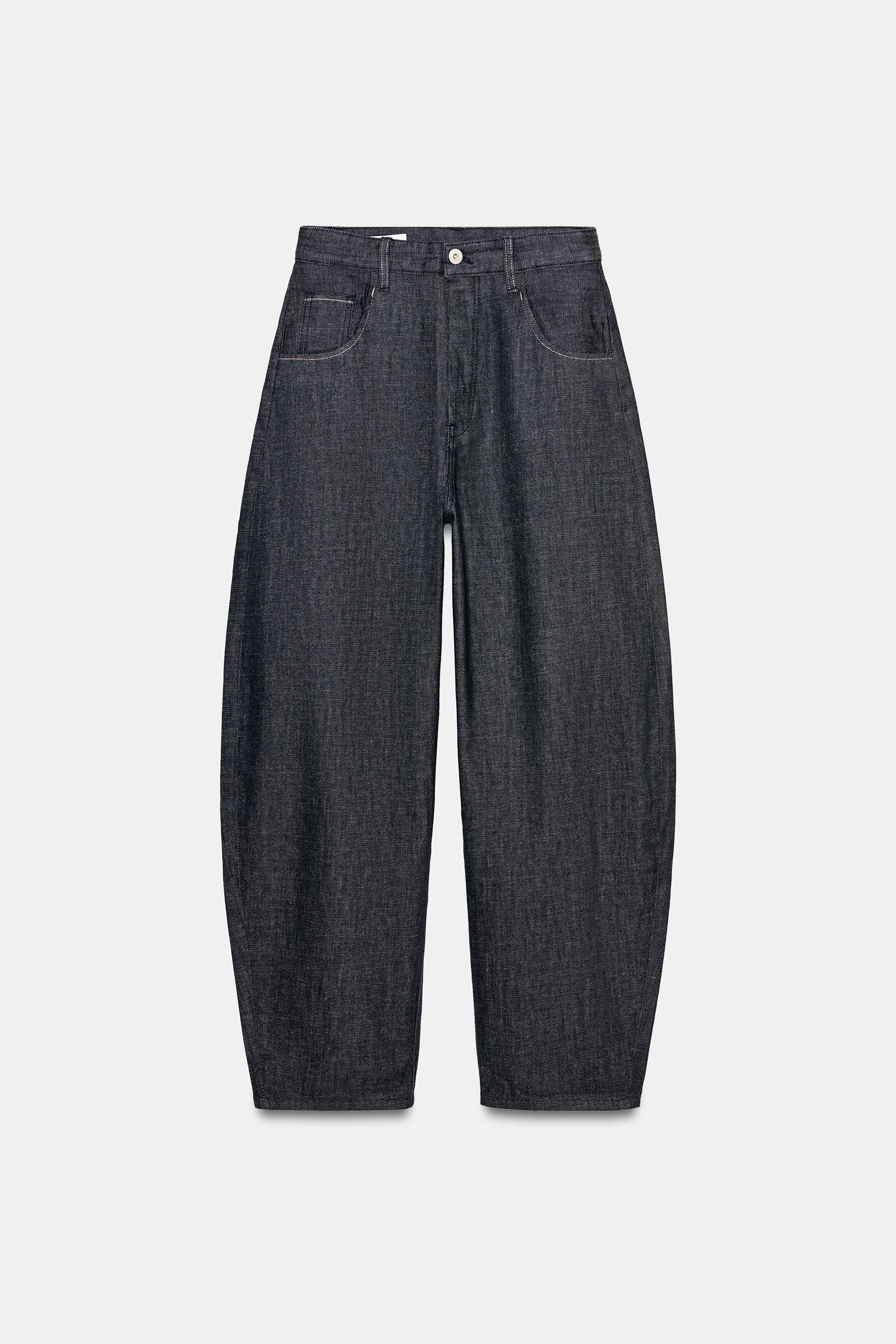 JEAN TRF BARREL TAILLE HAUTE